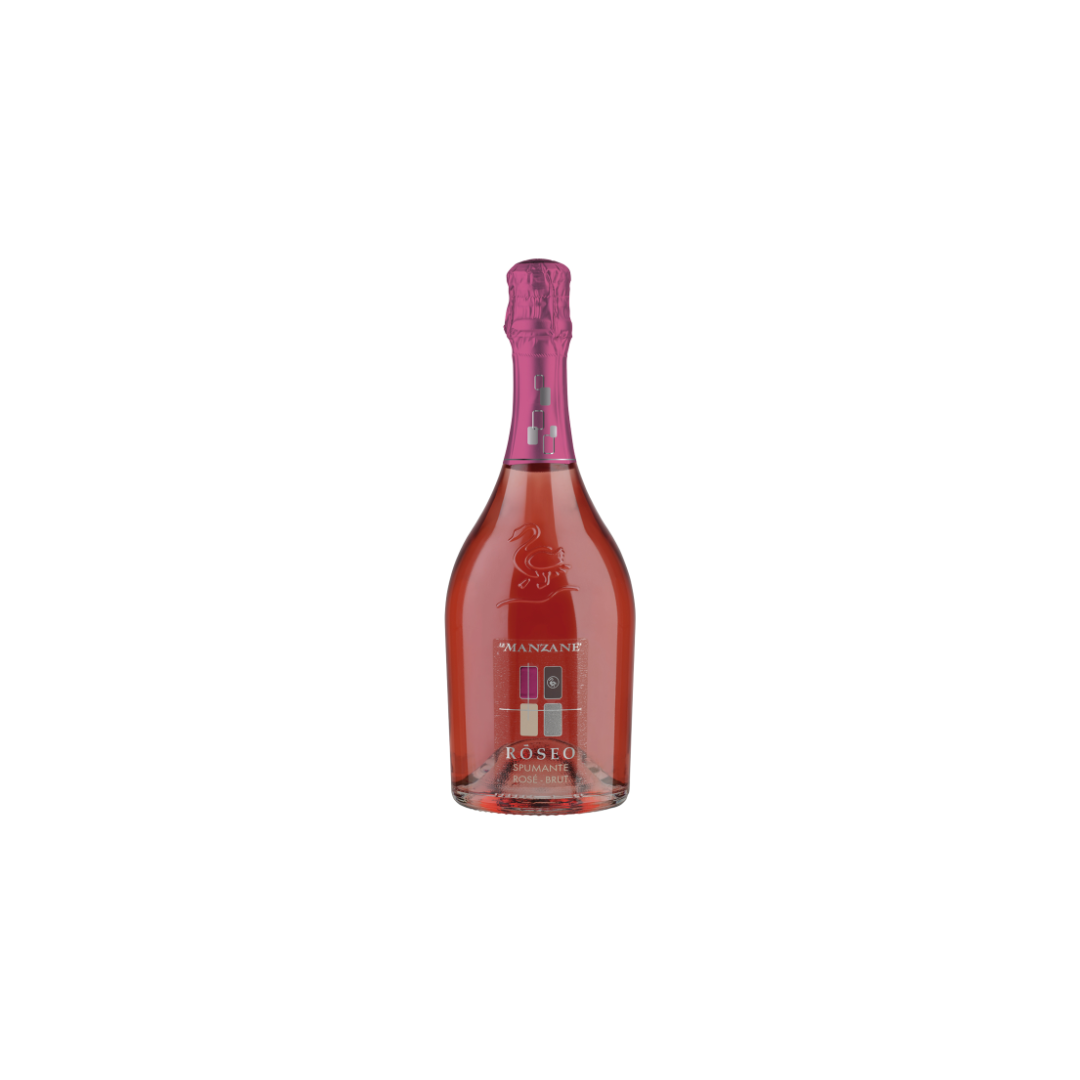 Roseo Vino Rosato Spumante V.S.Q. Brut Le Manzane